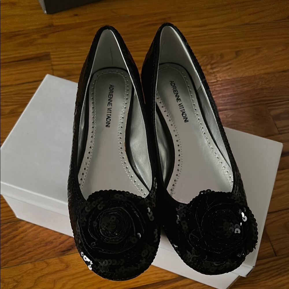Black Sequin Women's Shoes